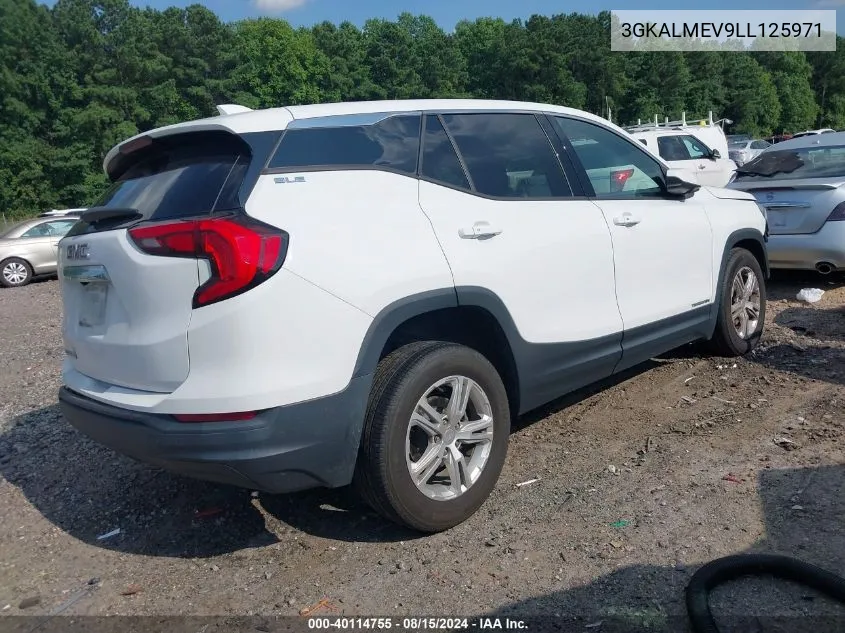 2020 GMC Terrain Fwd Sle VIN: 3GKALMEV9LL125971 Lot: 40114755