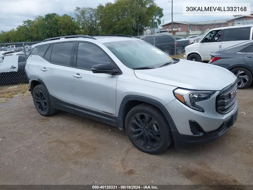 2020 GMC Terrain Fwd Sle VIN: 3GKALMEV4LL332168 Lot: 40120331