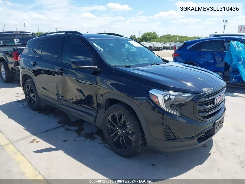 2020 GMC Terrain Fwd Sle VIN: 3GKALMEV3LL310436 Lot: 40125513