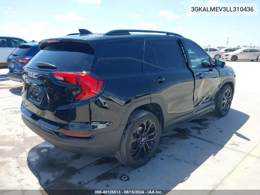 2020 GMC Terrain Fwd Sle VIN: 3GKALMEV3LL310436 Lot: 40125513