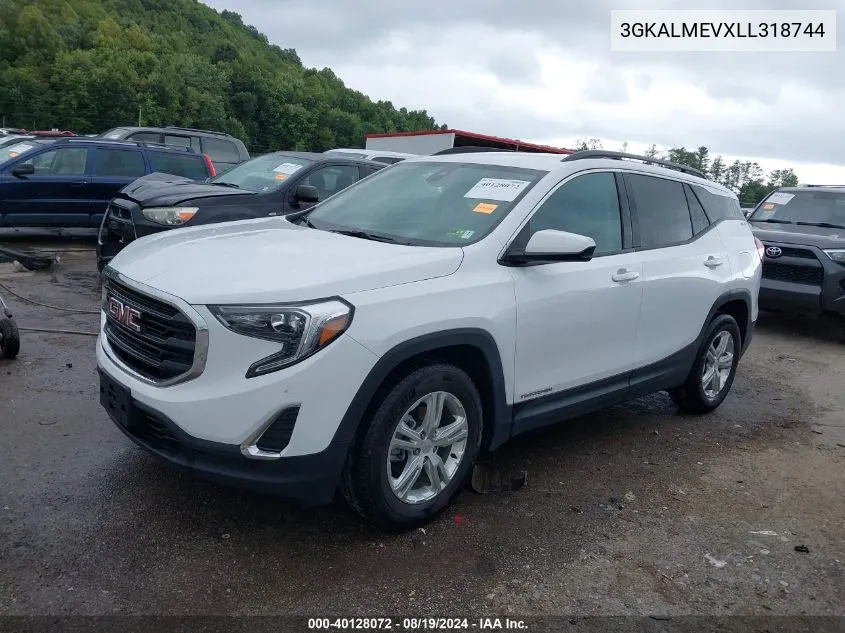 2020 GMC Terrain Fwd Sle VIN: 3GKALMEVXLL318744 Lot: 40128072