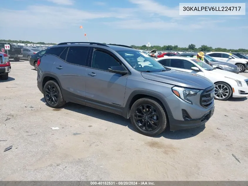 2020 GMC Terrain Fwd Slt VIN: 3GKALPEV6LL224717 Lot: 40152531