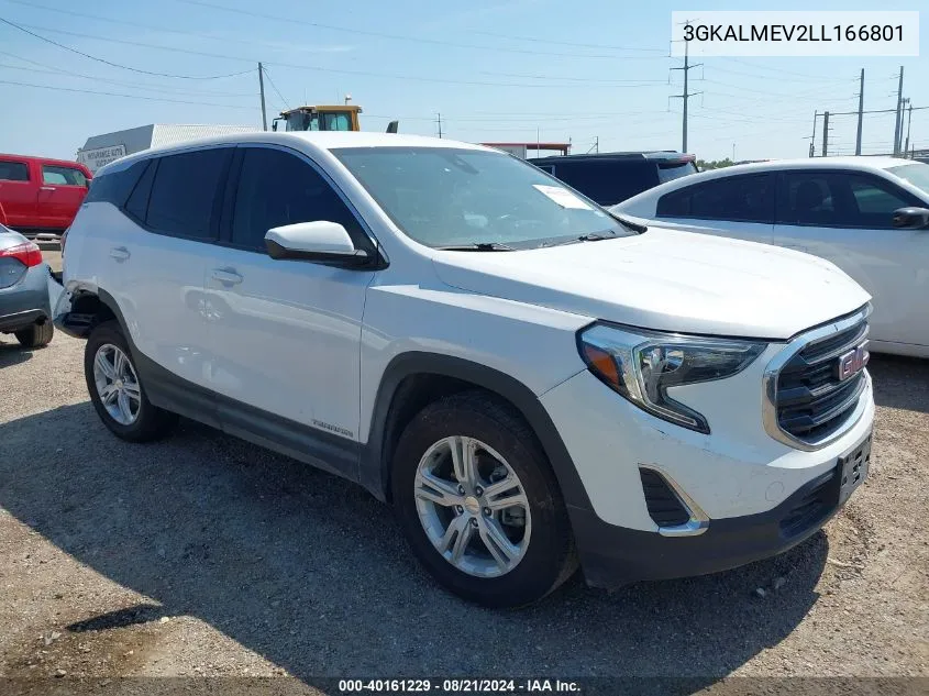 2020 GMC Terrain Sle VIN: 3GKALMEV2LL166801 Lot: 40161229