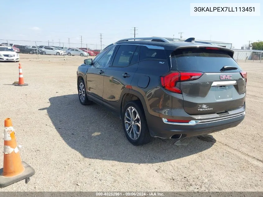 2020 GMC Terrain Fwd Slt VIN: 3GKALPEX7LL113451 Lot: 40252961