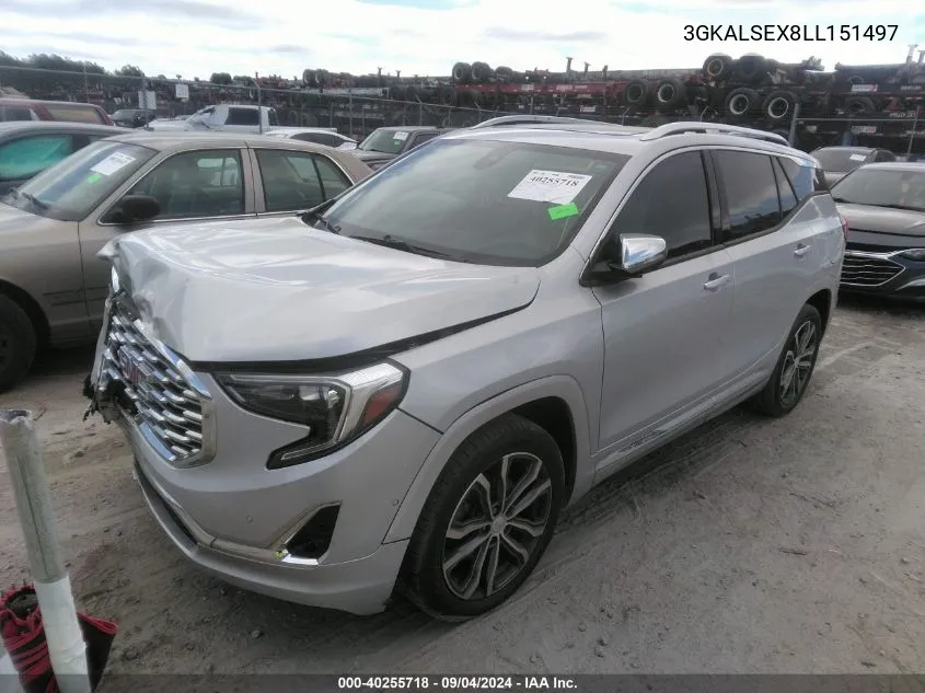 3GKALSEX8LL151497 2020 GMC Terrain Denali