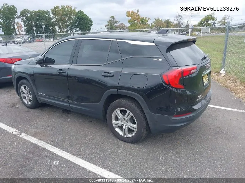 2020 GMC Terrain Fwd Sle VIN: 3GKALMEV5LL233276 Lot: 40331948