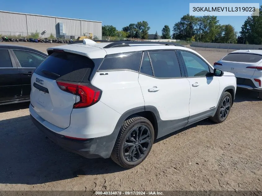 2020 GMC Terrain Fwd Sle VIN: 3GKALMEV1LL319023 Lot: 40334078