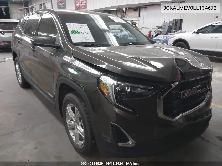 3GKALMEV0LL134672 2020 GMC Terrain Sle