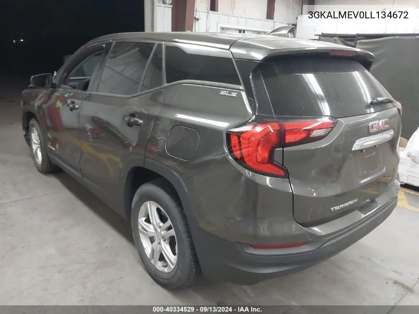 3GKALMEV0LL134672 2020 GMC Terrain Sle