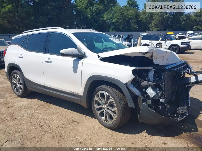 2020 GMC Terrain Fwd Slt VIN: 3GKALPEX5LL238786 Lot: 40346451