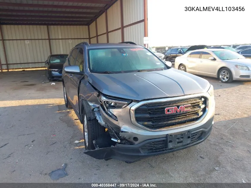 2020 GMC Terrain Fwd Sle VIN: 3GKALMEV4LL103456 Lot: 40358447