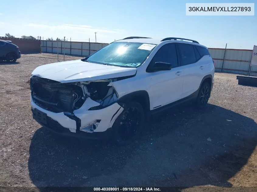 3GKALMEVXLL227893 2020 GMC Terrain Fwd Sle