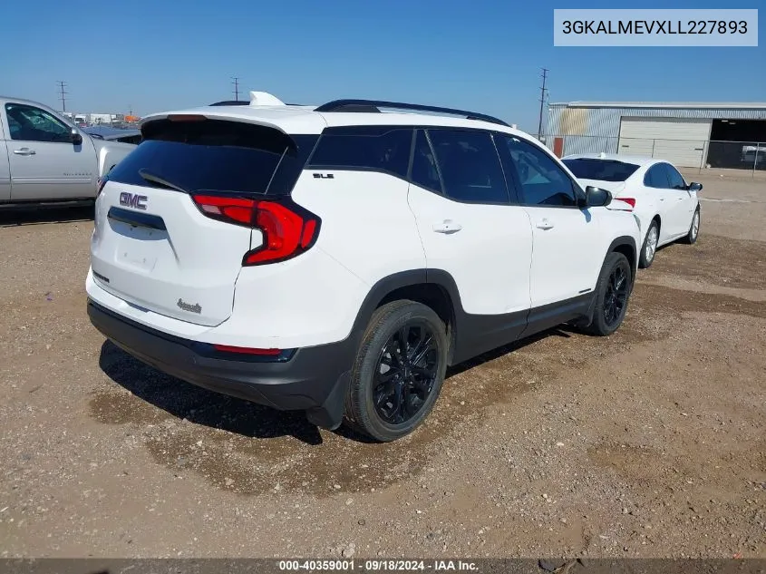 2020 GMC Terrain Fwd Sle VIN: 3GKALMEVXLL227893 Lot: 40359001