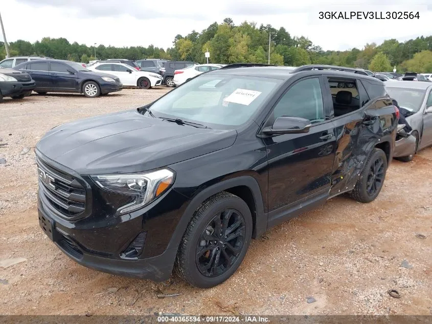 2020 GMC Terrain Fwd Slt VIN: 3GKALPEV3LL302564 Lot: 40365594