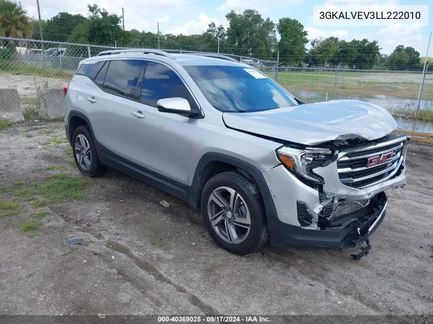 2020 GMC Terrain Awd Slt VIN: 3GKALVEV3LL222010 Lot: 40369025