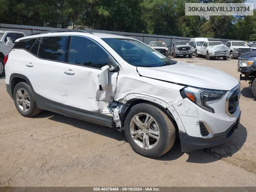 2020 GMC Terrain Fwd Sle VIN: 3GKALMEV8LL213734 Lot: 40376486