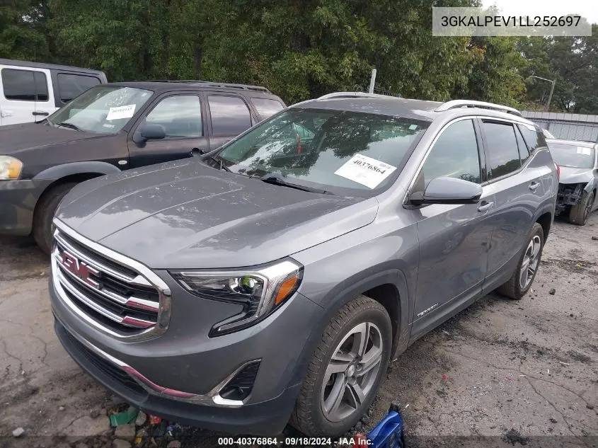 2020 GMC Terrain Fwd Slt VIN: 3GKALPEV1LL252697 Lot: 40376864