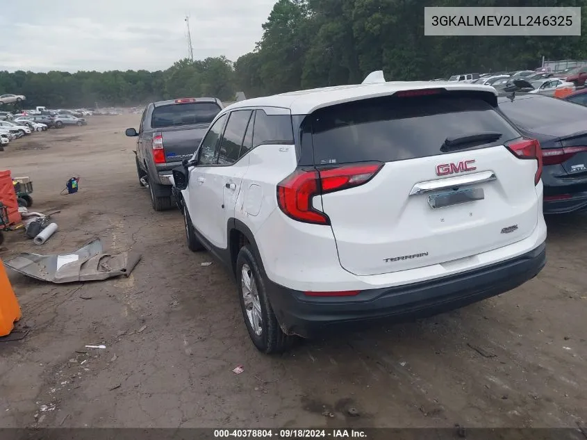 2020 GMC Terrain Sle VIN: 3GKALMEV2LL246325 Lot: 40378804