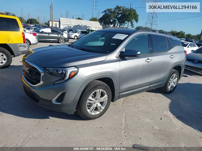 2020 GMC Terrain Sle VIN: 3GKALMEV6LL294166 Lot: 40398757