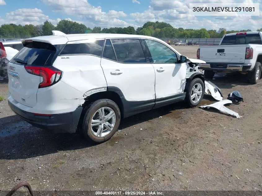 2020 GMC Terrain Fwd Sle VIN: 3GKALMEV5LL291081 Lot: 40400117