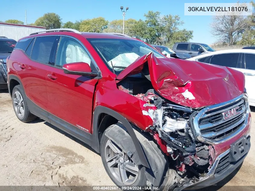 2020 GMC Terrain Awd Slt VIN: 3GKALVEV2LL181076 Lot: 40402667