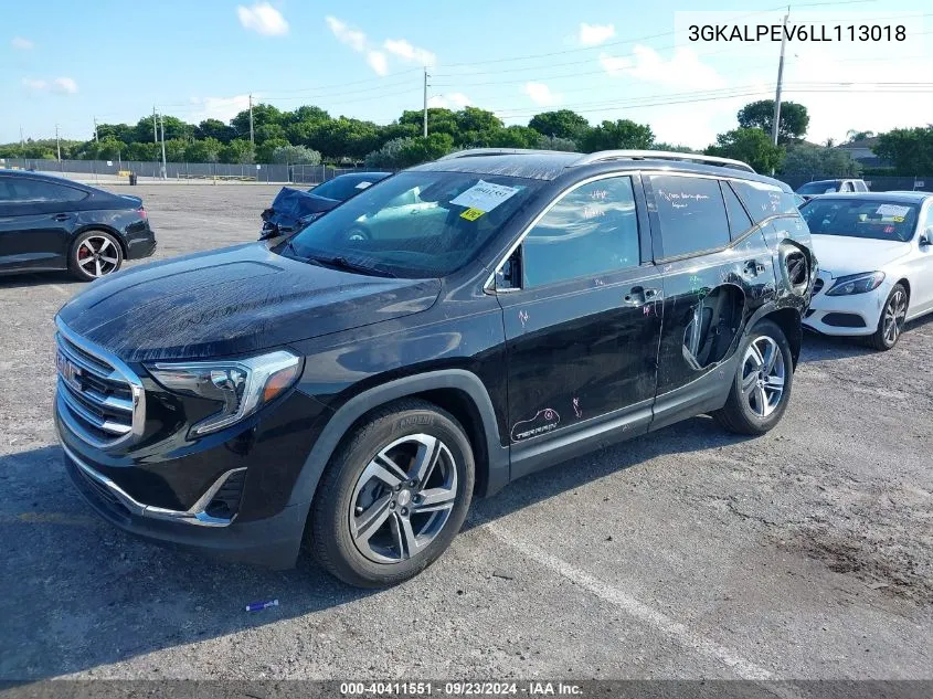 2020 GMC Terrain Slt VIN: 3GKALPEV6LL113018 Lot: 40411551