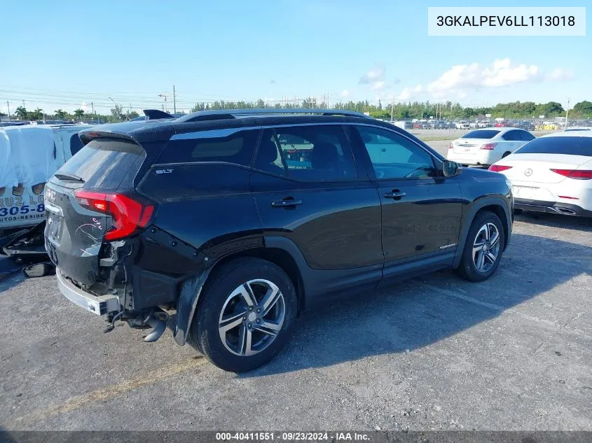 2020 GMC Terrain Slt VIN: 3GKALPEV6LL113018 Lot: 40411551