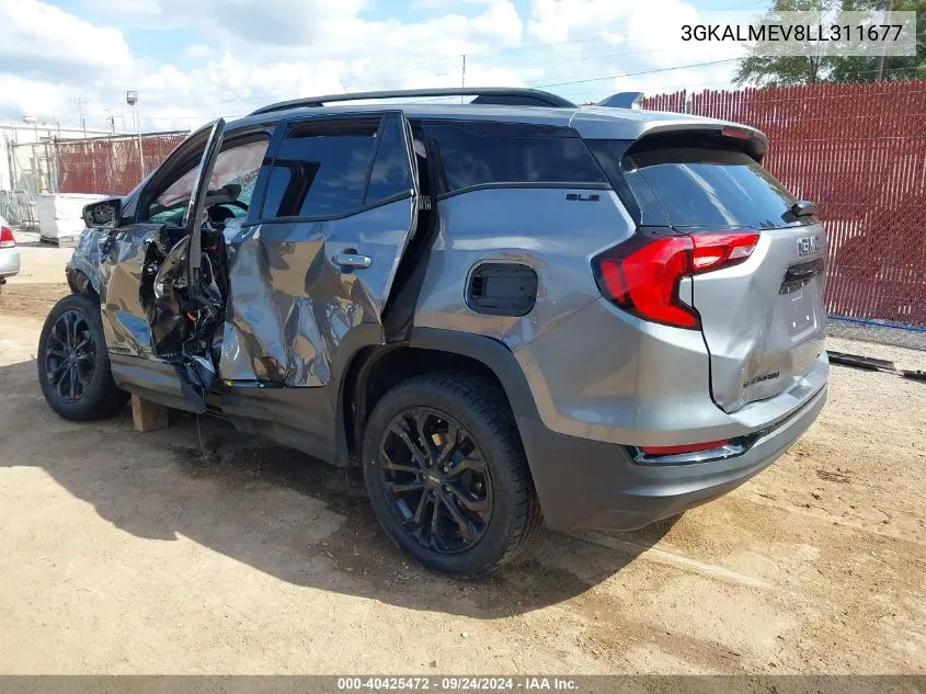 2020 GMC Terrain Fwd Sle VIN: 3GKALMEV8LL311677 Lot: 40425472