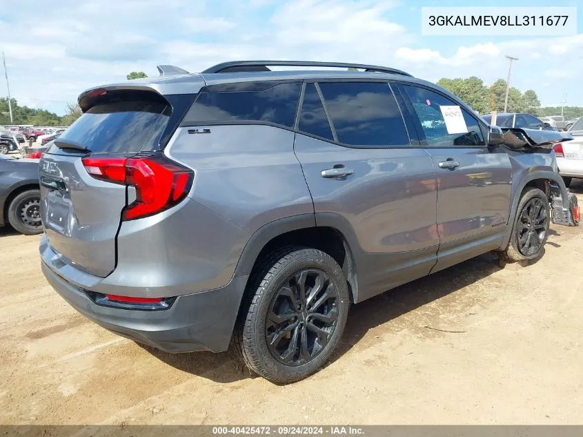 2020 GMC Terrain Fwd Sle VIN: 3GKALMEV8LL311677 Lot: 40425472