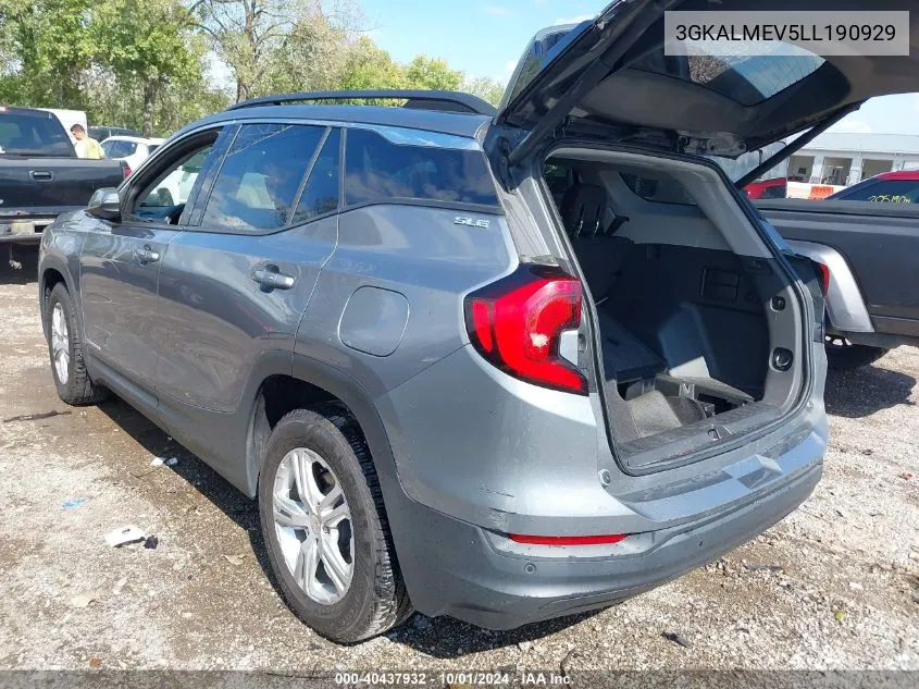 2020 GMC Terrain Fwd Sle VIN: 3GKALMEV5LL190929 Lot: 40437932