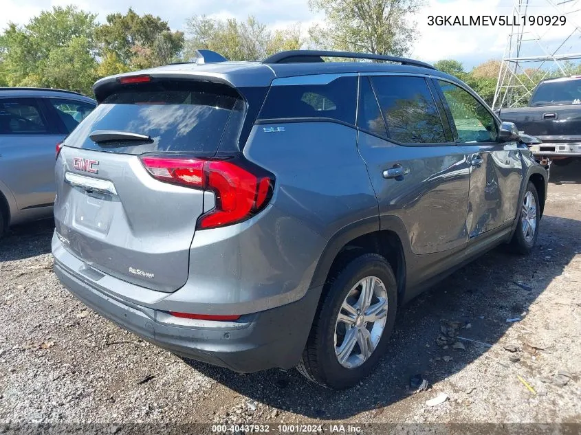 2020 GMC Terrain Fwd Sle VIN: 3GKALMEV5LL190929 Lot: 40437932