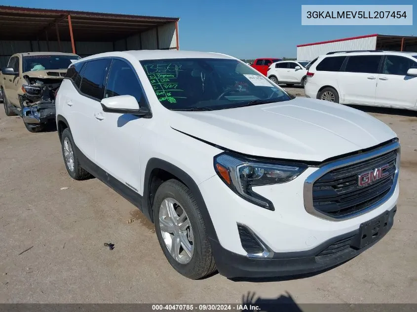 2020 GMC Terrain Fwd Sle VIN: 3GKALMEV5LL207454 Lot: 40470785