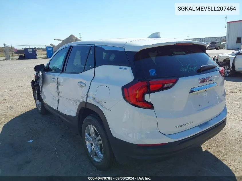 2020 GMC Terrain Fwd Sle VIN: 3GKALMEV5LL207454 Lot: 40470785