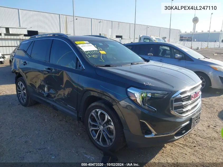 2020 GMC Terrain Fwd Slt VIN: 3GKALPEX4LL247110 Lot: 40473320