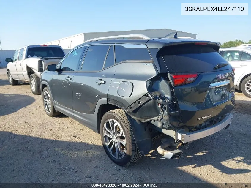 2020 GMC Terrain Fwd Slt VIN: 3GKALPEX4LL247110 Lot: 40473320