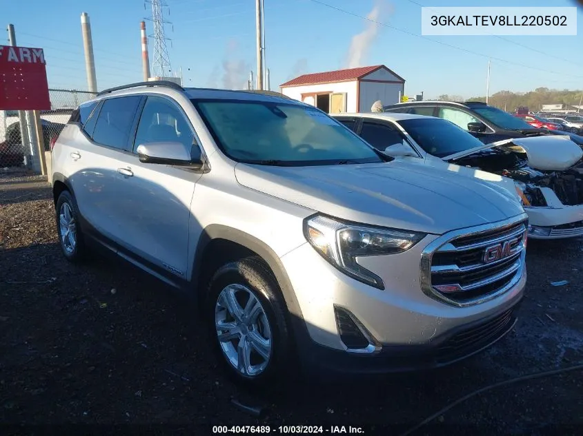 2020 GMC Terrain Awd Sle VIN: 3GKALTEV8LL220502 Lot: 40476489