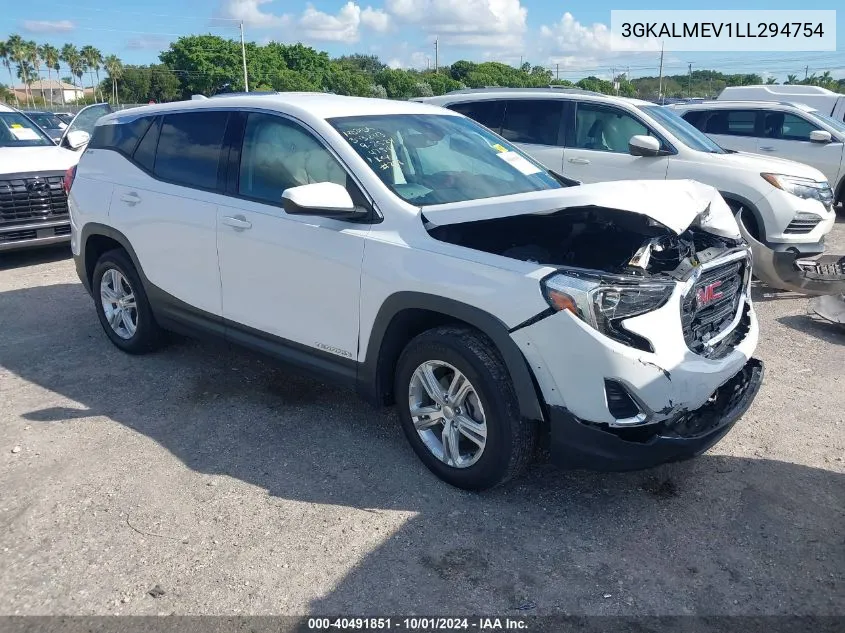 3GKALMEV1LL294754 2020 GMC Terrain Fwd Sle