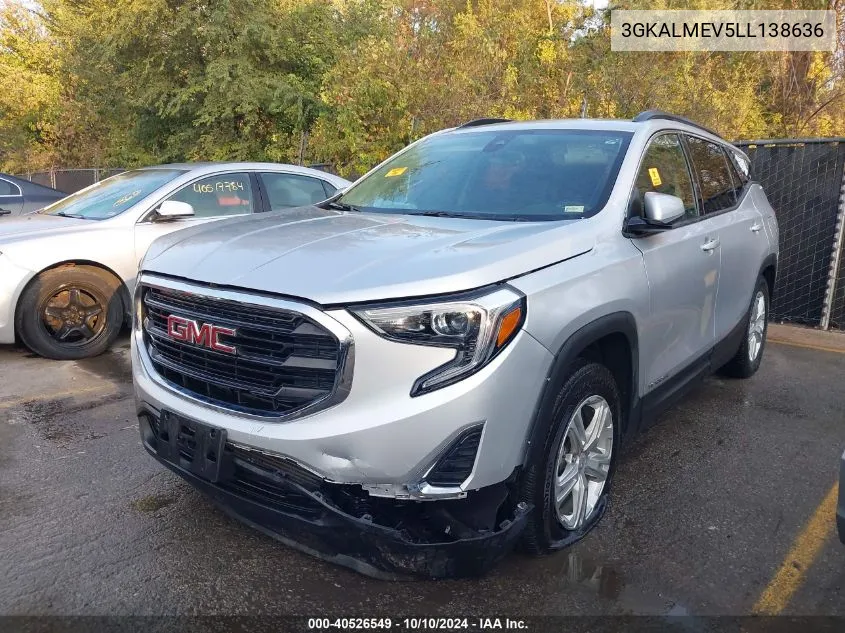 2020 GMC Terrain Fwd Sle VIN: 3GKALMEV5LL138636 Lot: 40526549