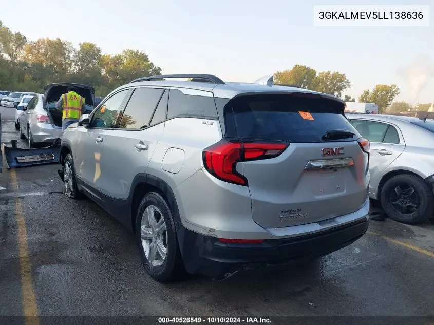 2020 GMC Terrain Fwd Sle VIN: 3GKALMEV5LL138636 Lot: 40526549