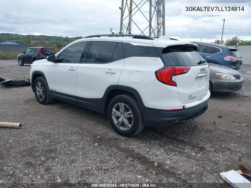 2020 GMC Terrain Awd Sle VIN: 3GKALTEV7LL124814 Lot: 40528243