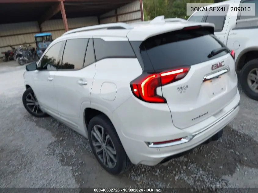 2020 GMC Terrain Fwd Denali VIN: 3GKALSEX4LL209010 Lot: 40532725