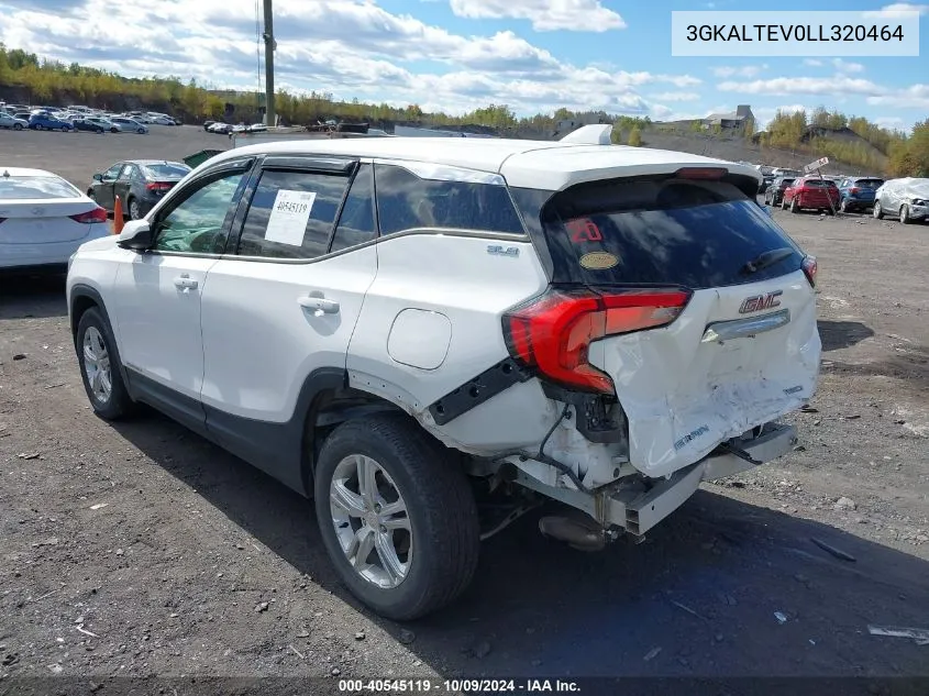 2020 GMC Terrain Awd Sle VIN: 3GKALTEV0LL320464 Lot: 40545119