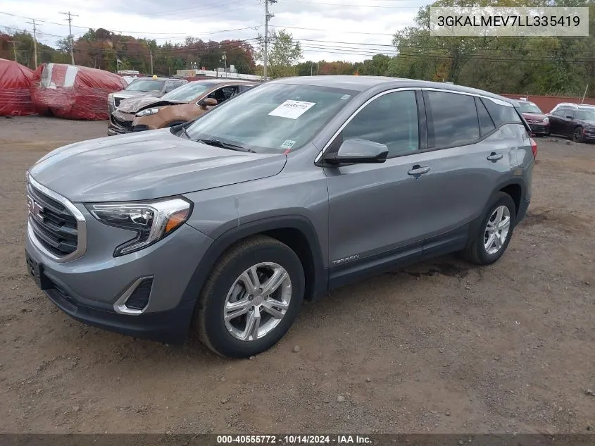 2020 GMC Terrain Fwd Sle VIN: 3GKALMEV7LL335419 Lot: 40555772