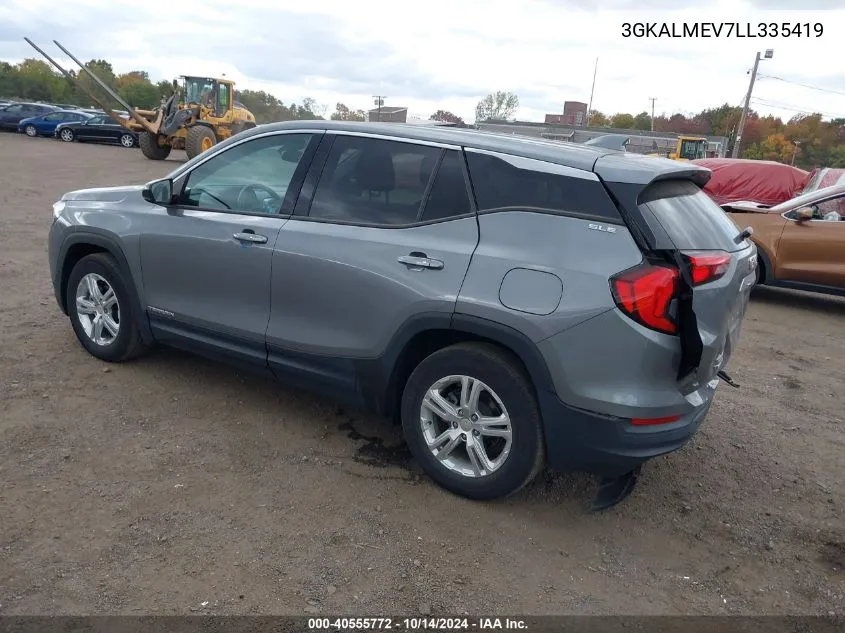 3GKALMEV7LL335419 2020 GMC Terrain Fwd Sle