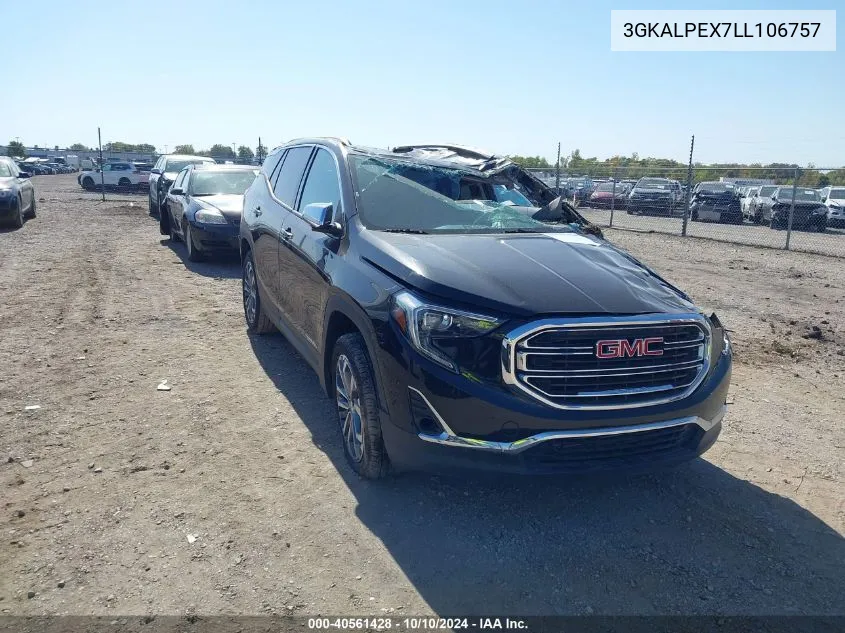 2020 GMC Terrain Fwd Slt VIN: 3GKALPEX7LL106757 Lot: 40561428