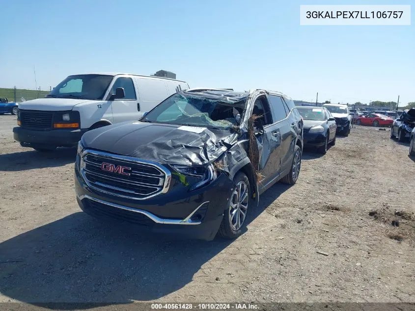 2020 GMC Terrain Fwd Slt VIN: 3GKALPEX7LL106757 Lot: 40561428