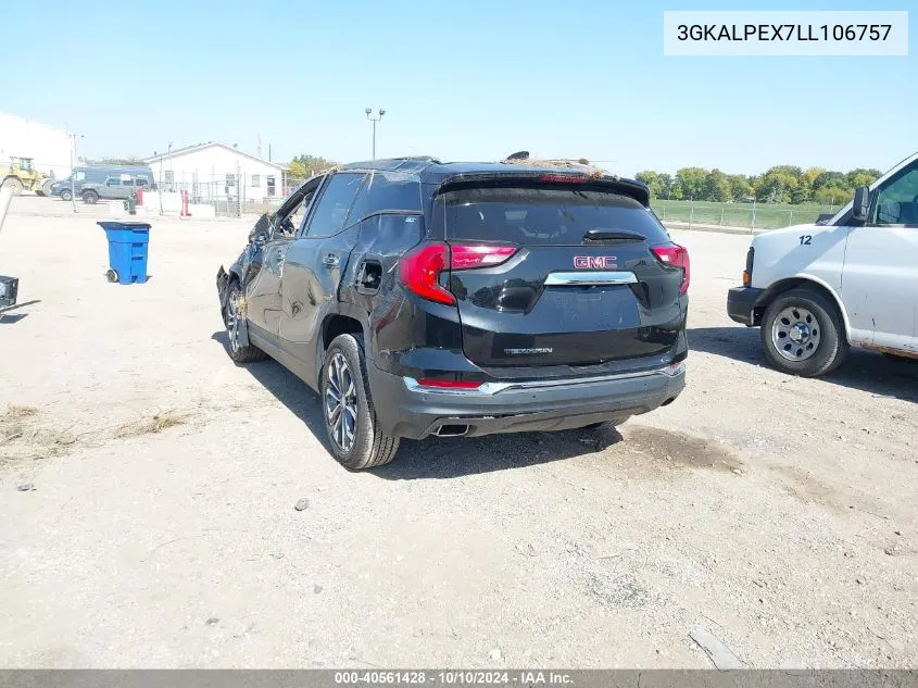 2020 GMC Terrain Fwd Slt VIN: 3GKALPEX7LL106757 Lot: 40561428