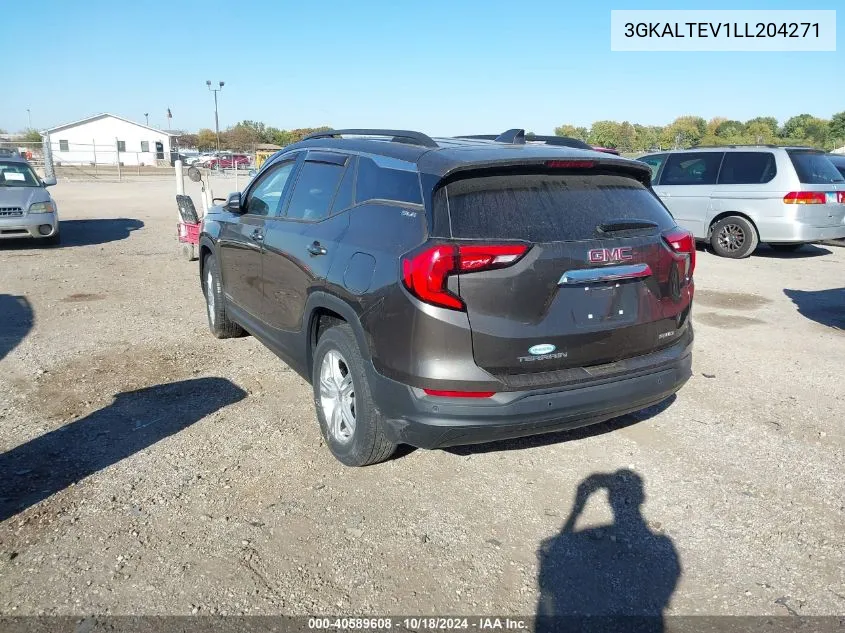 2020 GMC Terrain Awd Sle VIN: 3GKALTEV1LL204271 Lot: 40589608