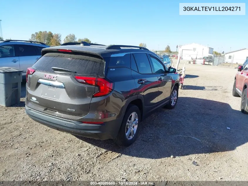 3GKALTEV1LL204271 2020 GMC Terrain Awd Sle