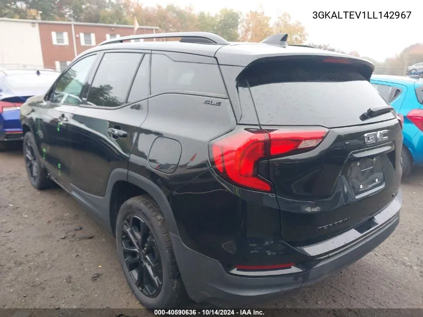 2020 GMC Terrain Awd Sle VIN: 3GKALTEV1LL142967 Lot: 40590636